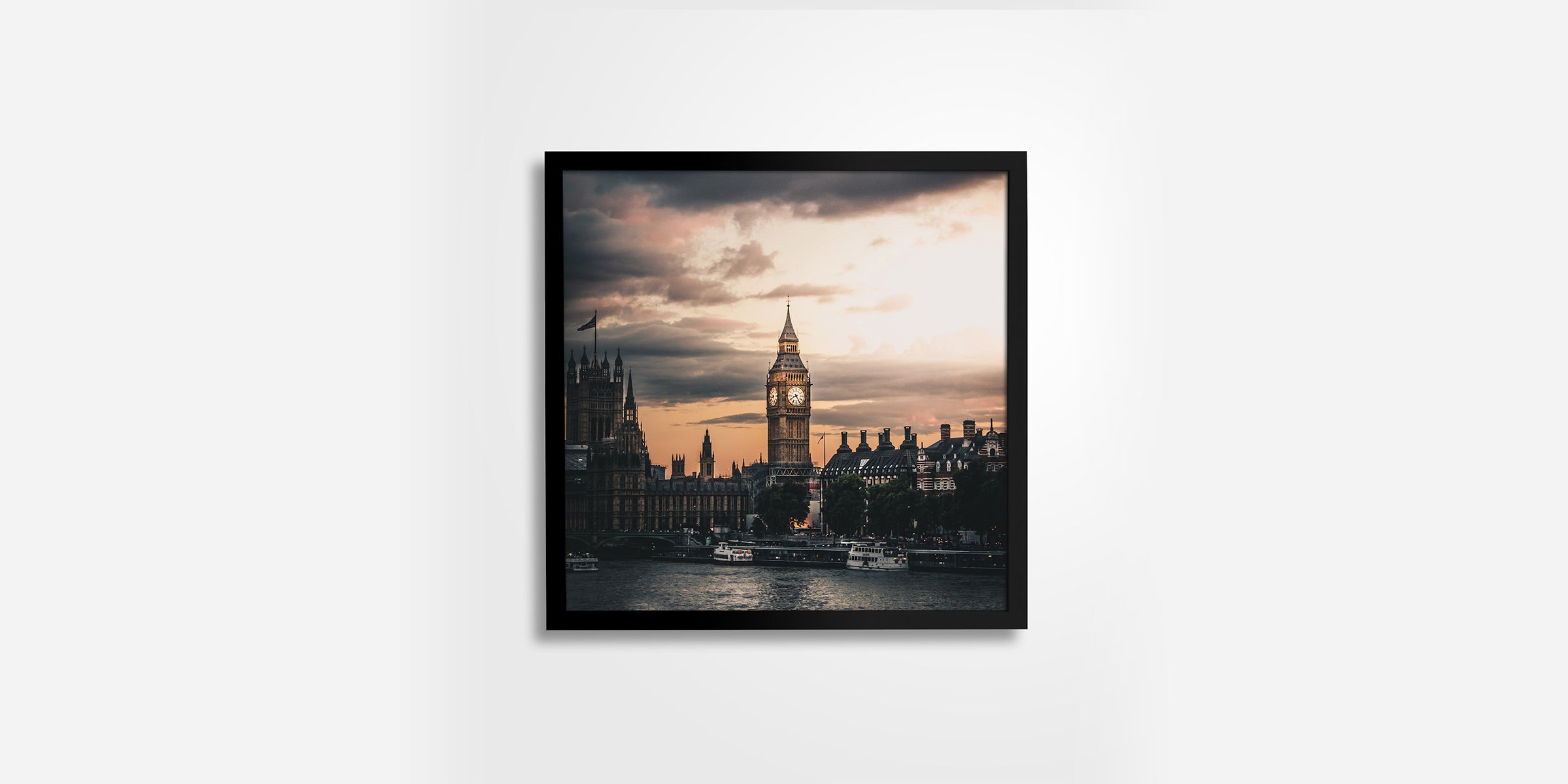 black framed photo tile - Hangtiles