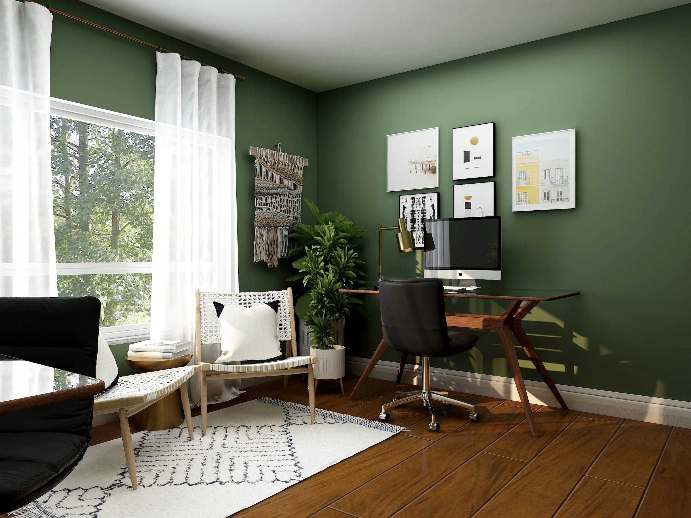 wall art in home office