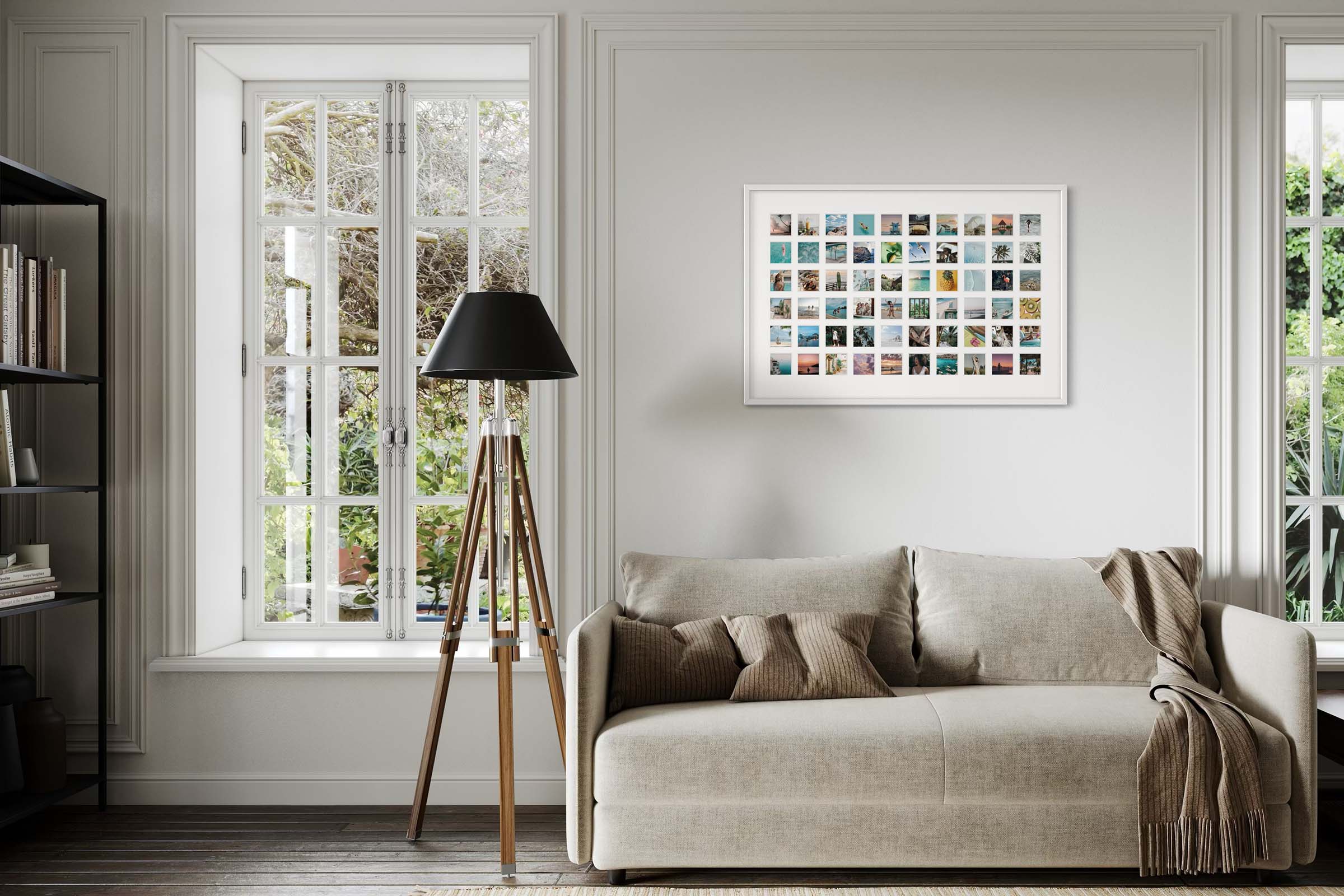 The Gallery Frame hanging in living room