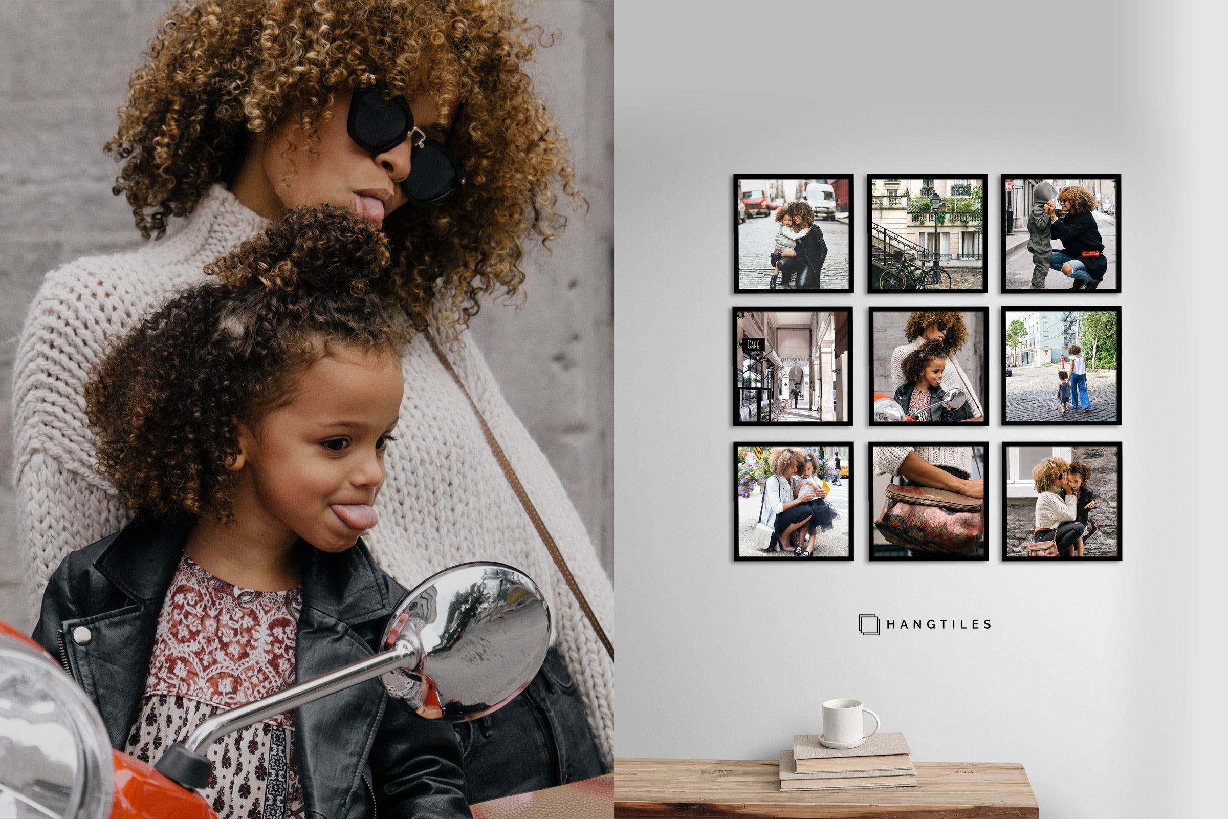 transform your images to wall art with Hangtiles