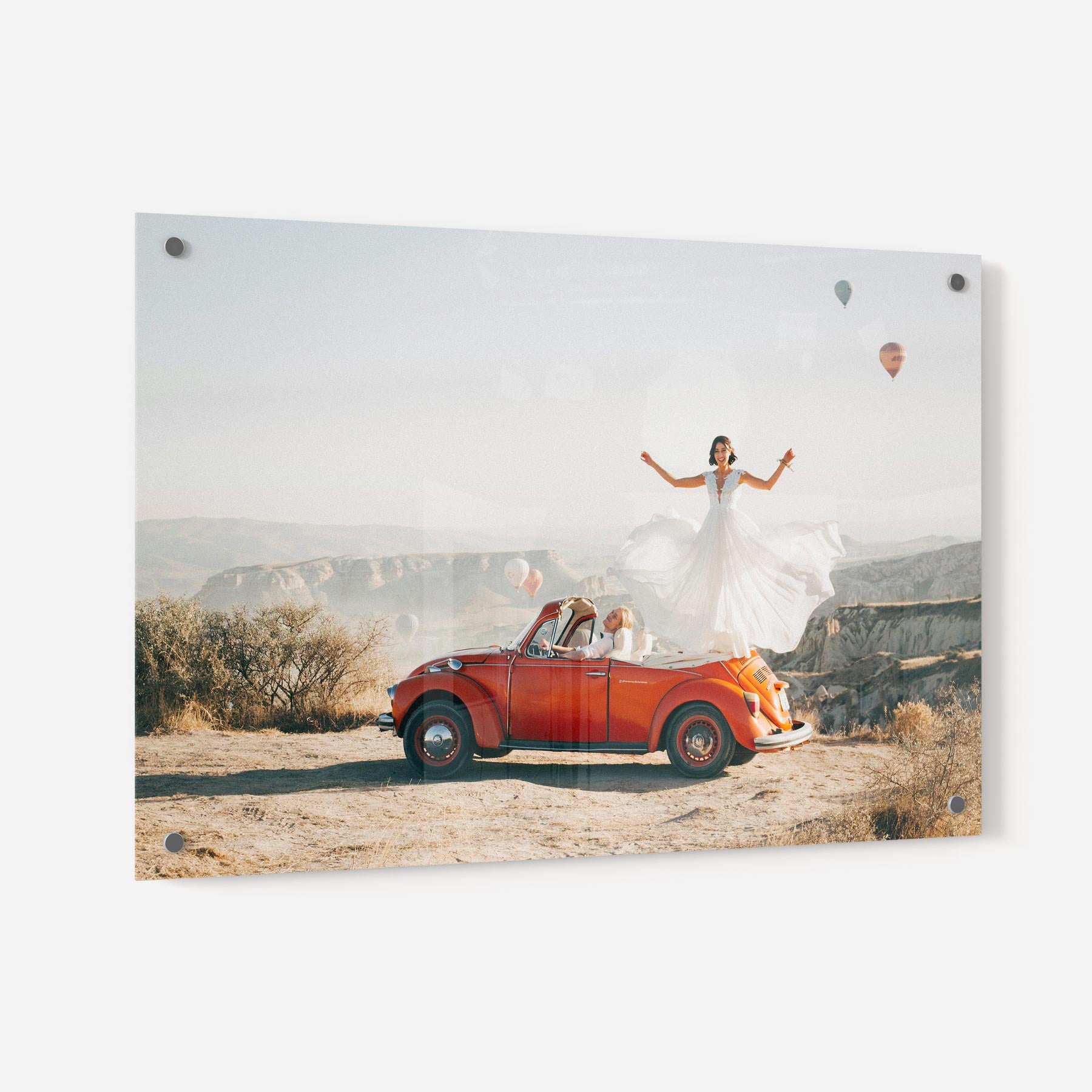 Wedding photos on acrylic prints