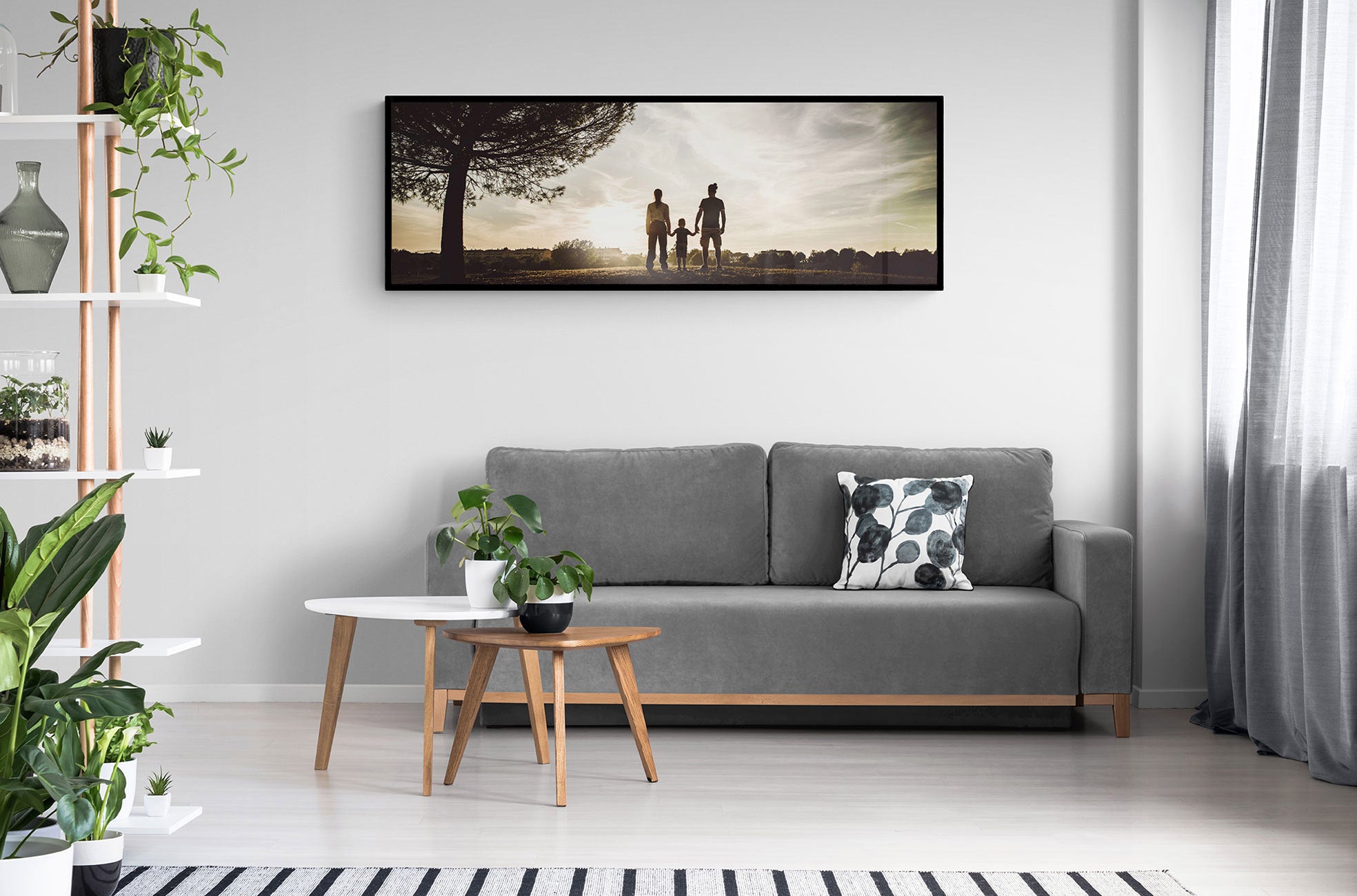 Panoramic framed photo print