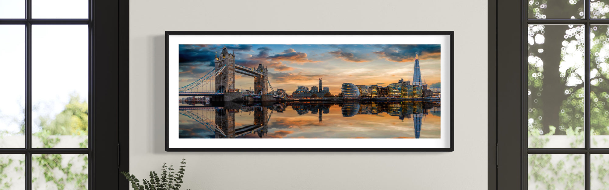 Panoramic framed print of London by Print Panoramics
