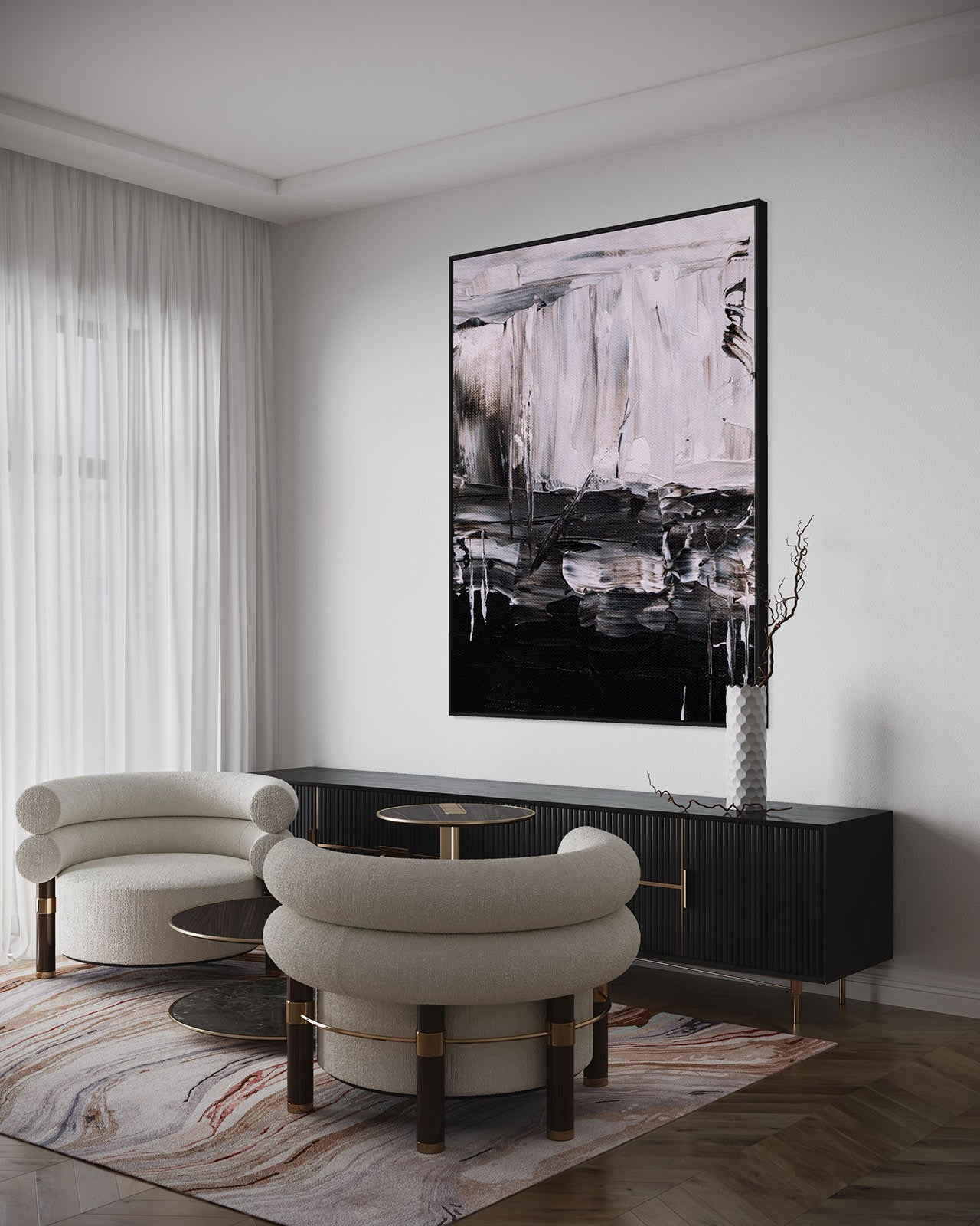 extra large canvas print art in home