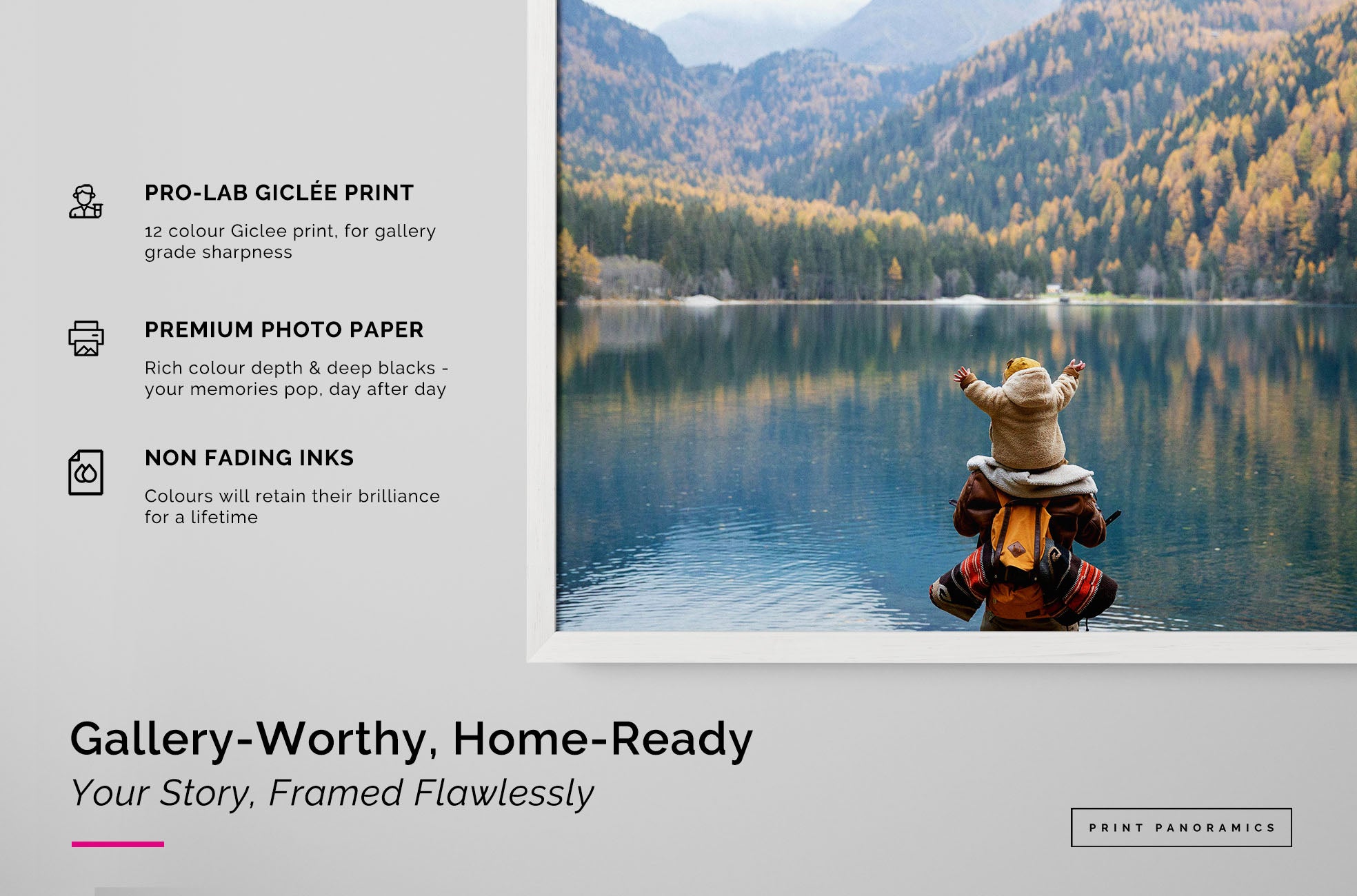 Framed photo print details