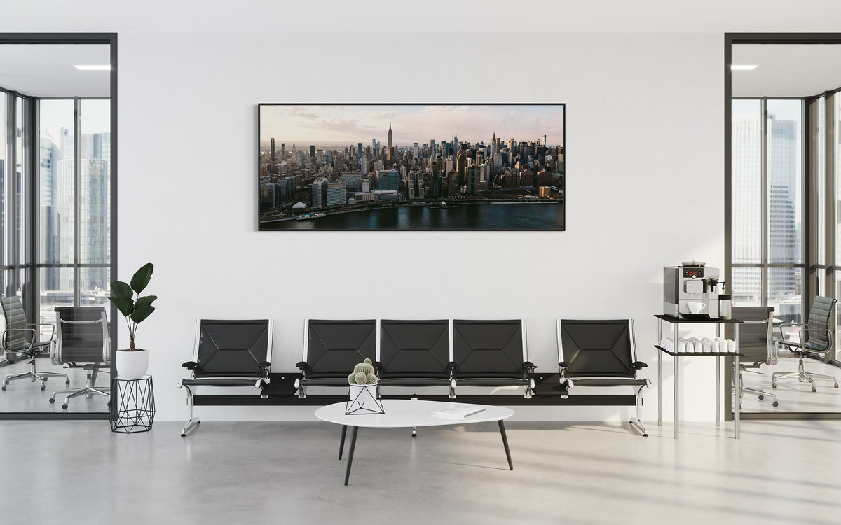 large wall art in the office