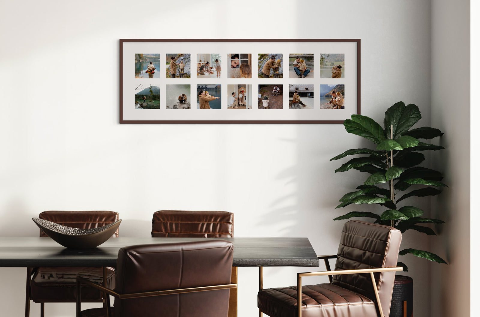Panoramic Gallery Frame: Elevate Your Space with 14 Memories in One Frame