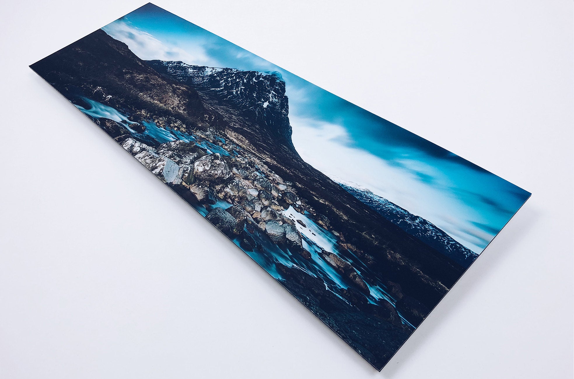 panoramic aluminium dibond print of mountain
