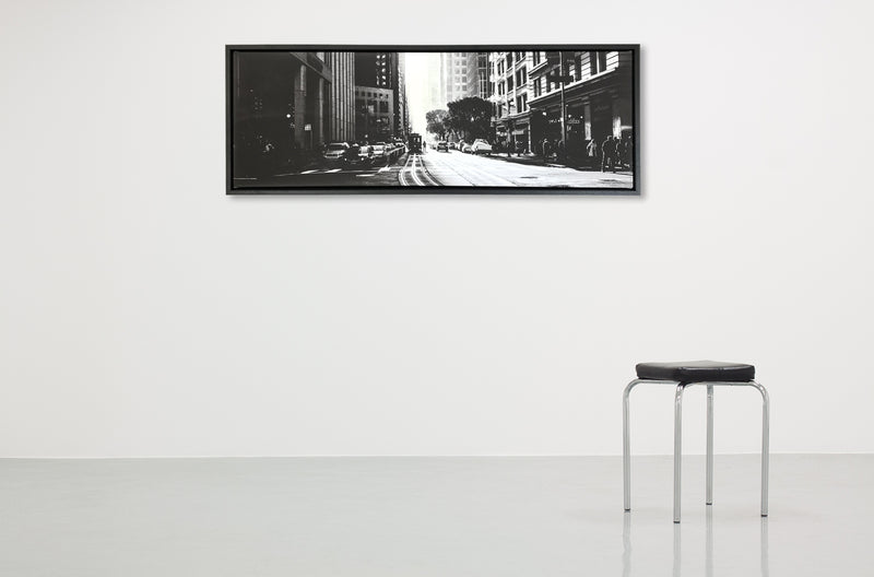 panoramic floating framed canvas