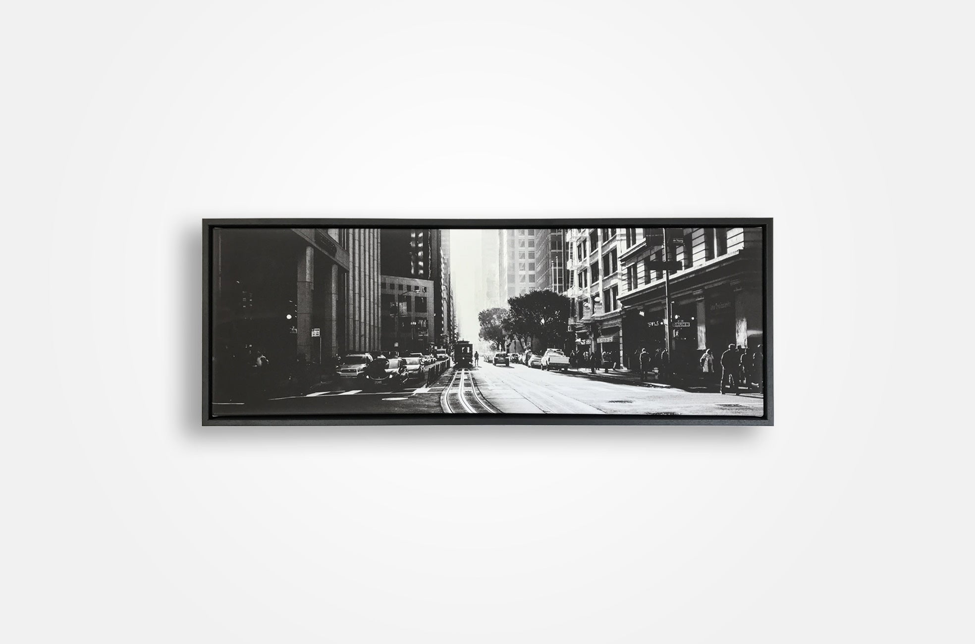 panoramic floating framed canvas print